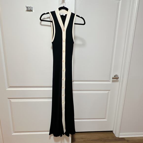 Sandro Gabriel 2-tone maxi dress - Picture 5 of 10